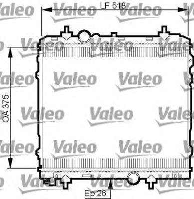 735531 VALEO radiador de esfriamento de motor