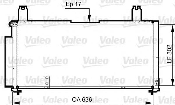 814330 VALEO radiador de aparelho de ar condicionado