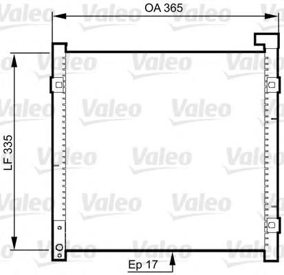 814326 VALEO radiador de aparelho de ar condicionado