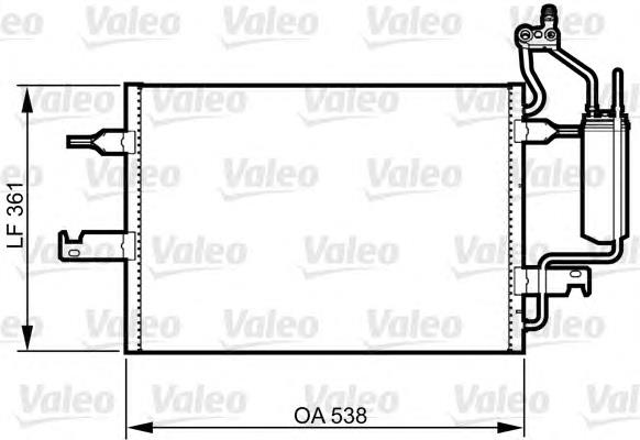 817798 VALEO radiador de aparelho de ar condicionado