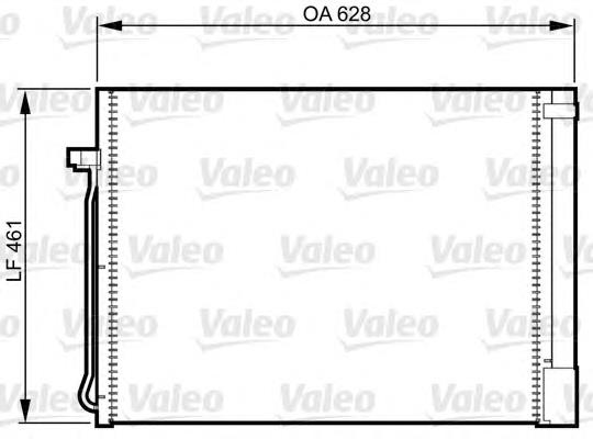 814367 VALEO radiador de aparelho de ar condicionado