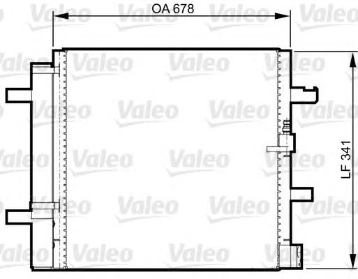 814370 VALEO radiador de aparelho de ar condicionado