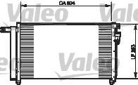 814349 VALEO radiador de aparelho de ar condicionado