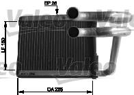 812434 VALEO radiador de forno (de aquecedor)