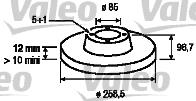 Тормозные диски 197033 VALEO