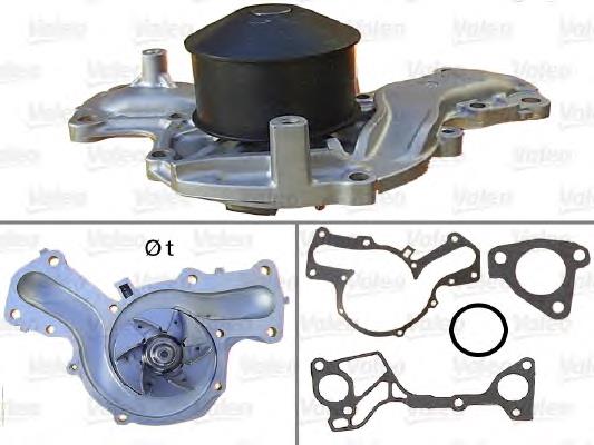 506958 VALEO bomba de água (bomba de esfriamento)