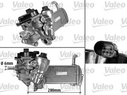 03L131512DM VAG radiador do sistema egr de recirculação dos gases de escape