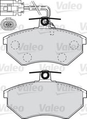 598982 VALEO sapatas do freio dianteiras de disco