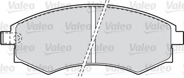 598786 VALEO sapatas do freio dianteiras de disco