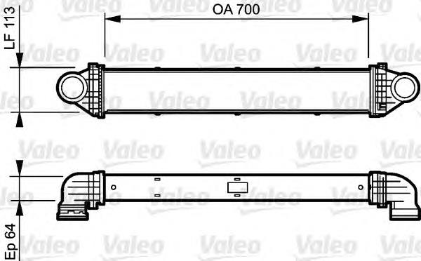 818806 VALEO radiador de intercooler