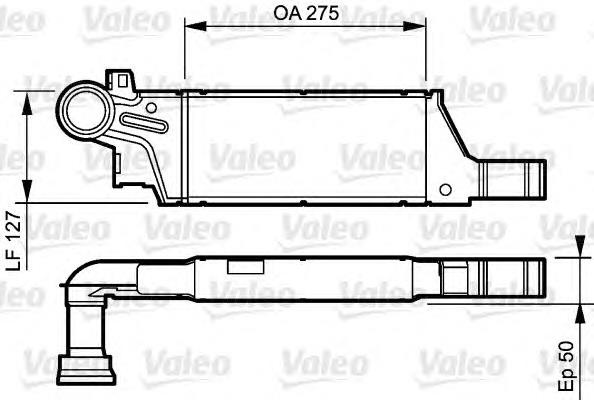 818809 VALEO radiador de intercooler