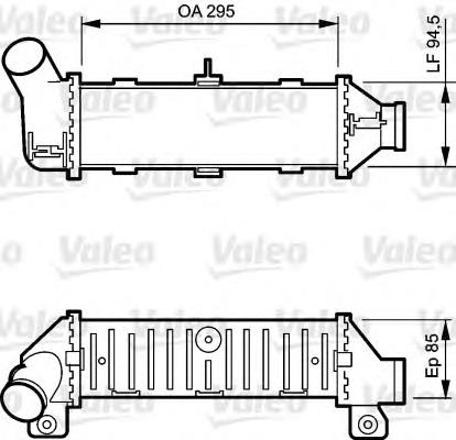 817766 VALEO radiador de intercooler