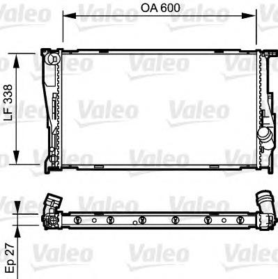 6437729 BMW radiador de esfriamento de motor