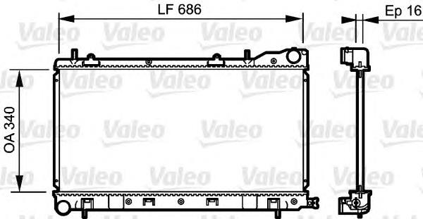 45111FC330 Subaru radiador de esfriamento de motor