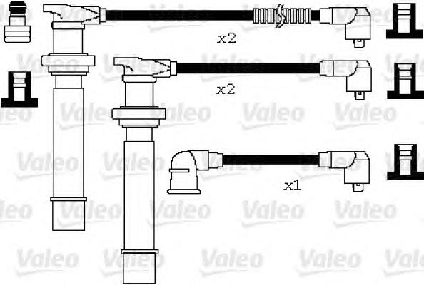 Fios de alta voltagem, kit 346077 VALEO