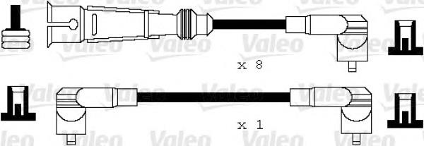 Fios de alta voltagem, kit 346105 VALEO