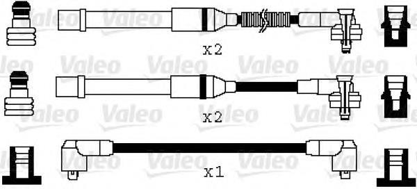 7262798 Ford fio de alta voltagem, cilindro no. 1