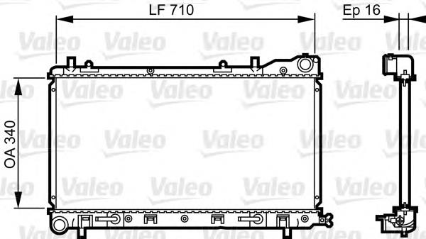 Радиатор 734405 VALEO