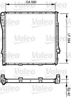 734894 VALEO radiador de esfriamento de motor