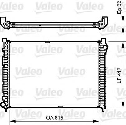 732399 VALEO radiador de esfriamento de motor