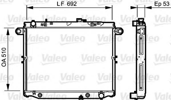 Радиатор охлаждения VALEO 734192