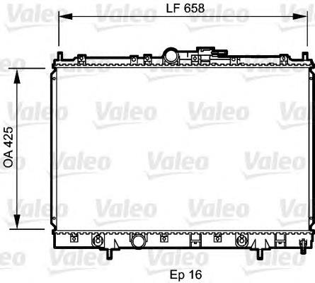 734197 VALEO radiador de esfriamento de motor