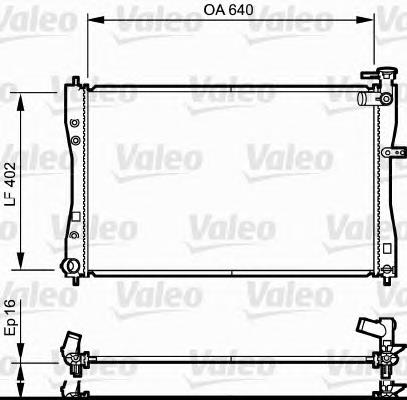 735057 VALEO radiador de esfriamento de motor