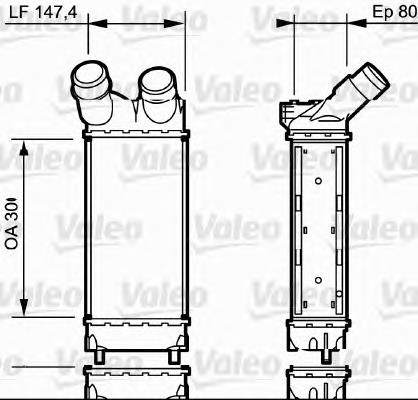 818866 VALEO radiador de intercooler