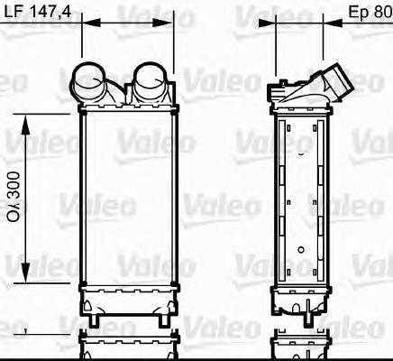 818837 VALEO radiador de intercooler