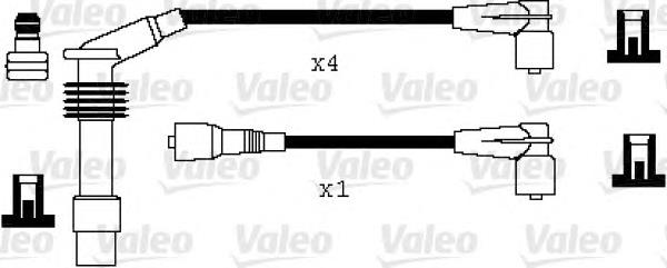 346010 VALEO fios de alta voltagem, kit