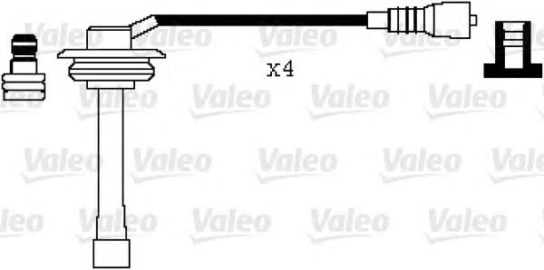 346015 VALEO fios de alta voltagem, kit
