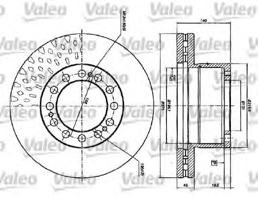 Тормозные диски 187117 VALEO