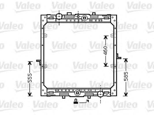 732553 VALEO radiador de esfriamento de motor