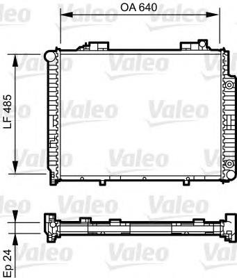 735231 VALEO radiador de esfriamento de motor