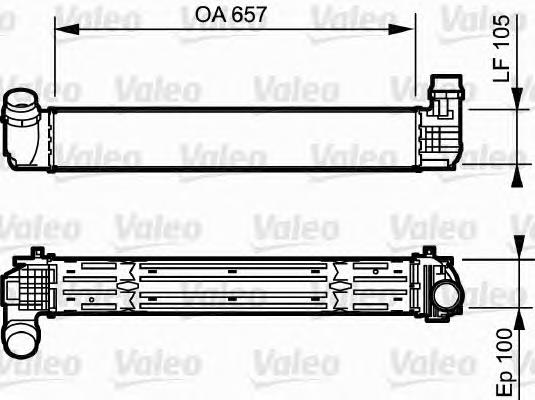 818869 VALEO radiador de intercooler