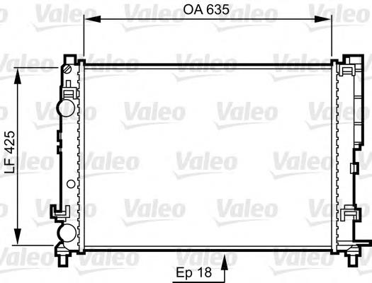 Радиатор 732544 VALEO