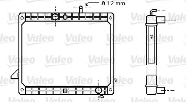 733421 VALEO radiador de esfriamento de motor