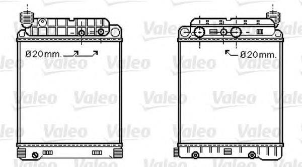 Радиатор 733416 VALEO