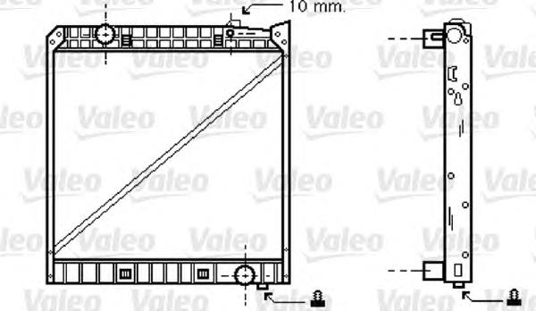 733513 VALEO radiador de esfriamento de motor