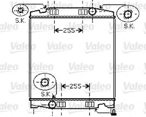 733410 VALEO radiador de esfriamento de motor