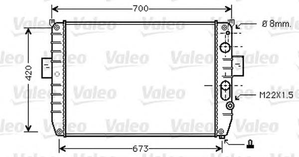 Радиатор 733409 VALEO