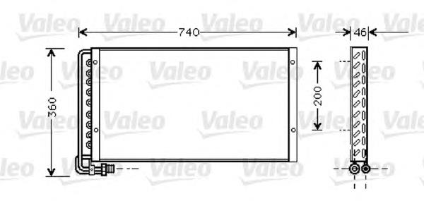 Радиатор кондиционера 818040 VALEO