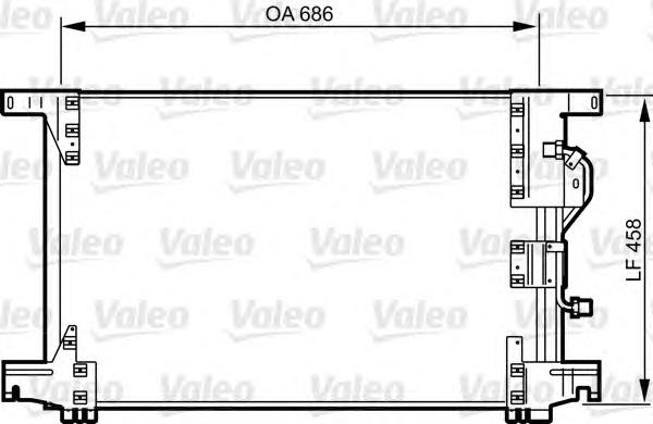 818034 VALEO radiador de aparelho de ar condicionado