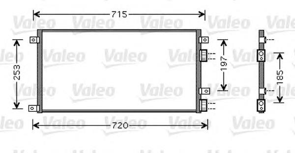 818037 VALEO radiador de aparelho de ar condicionado