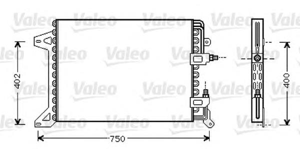 Radiador de aparelho de ar condicionado 818038 VALEO