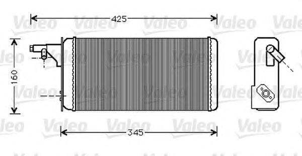 Radiador de forno (de aquecedor) 812342 VALEO