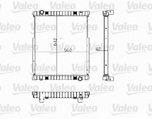 Radiador de esfriamento de motor 733481 VALEO