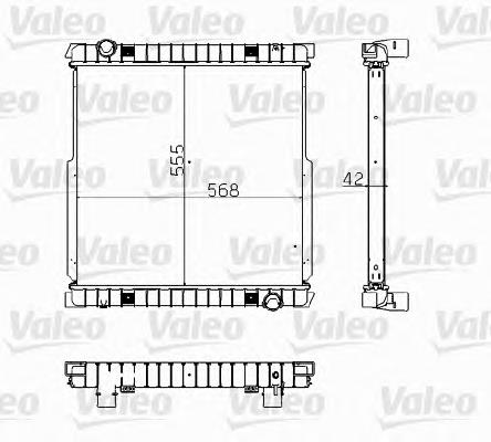 734872 VALEO radiador de esfriamento de motor