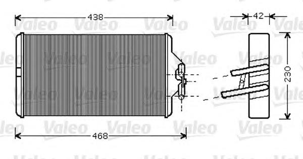 812354 VALEO radiador de forno (de aquecedor)