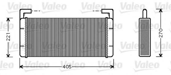 812349 VALEO radiador de forno (de aquecedor)